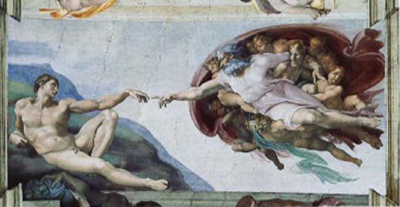 The creation of Adam, CERQUOZZI, Michelangelo